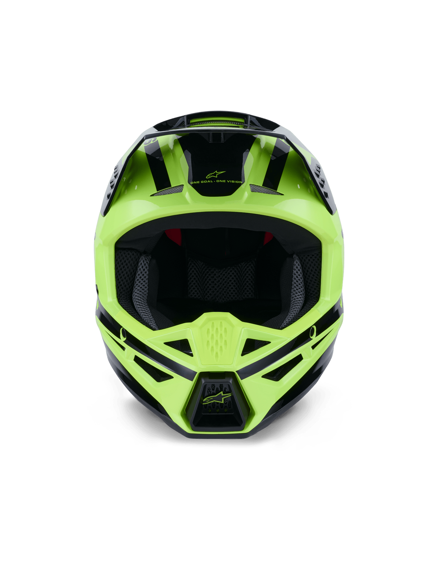 Alpinestars S-M3 Heat Helm ECE 22.06 Fluo-Gelb glänzend schwarz - MxProStoreParts