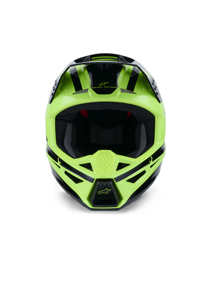Alpinestars S-M3 Heat Helm ECE 22.06 Fluo-Gelb glänzend schwarz - MxProStoreParts