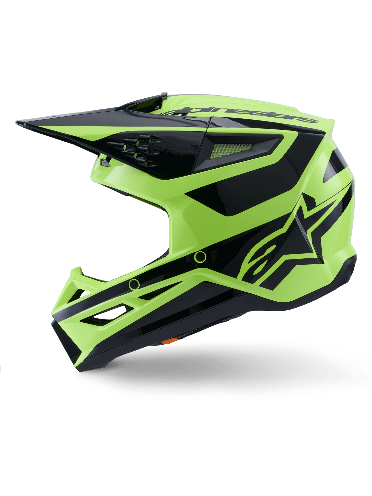 Alpinestars S - M3 Heat Helm ECE 22.06 Leuchtgelb Schwarz Glänzend - MxProStoreParts