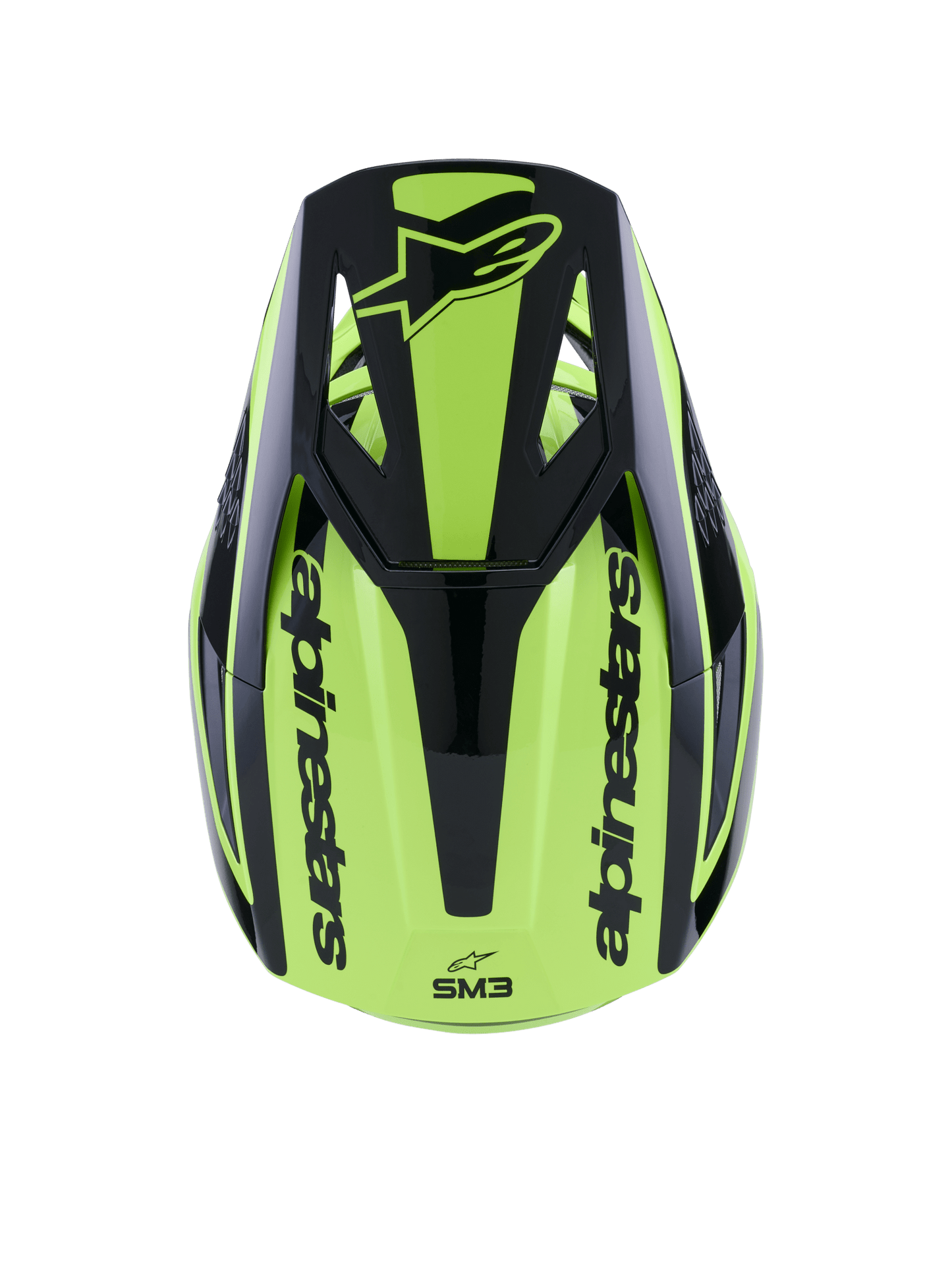 Alpinestars S-M3 Heat Helm ECE 22.06 Leuchtgelb Schwarz Glänzend - MxProStoreParts