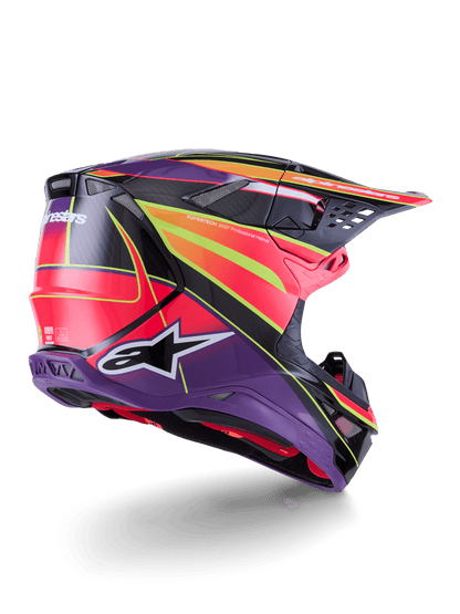 Alpinestars Supertech M10 Era Helm Carbon MIPS Pink Violet Fluo - MxProStoreParts