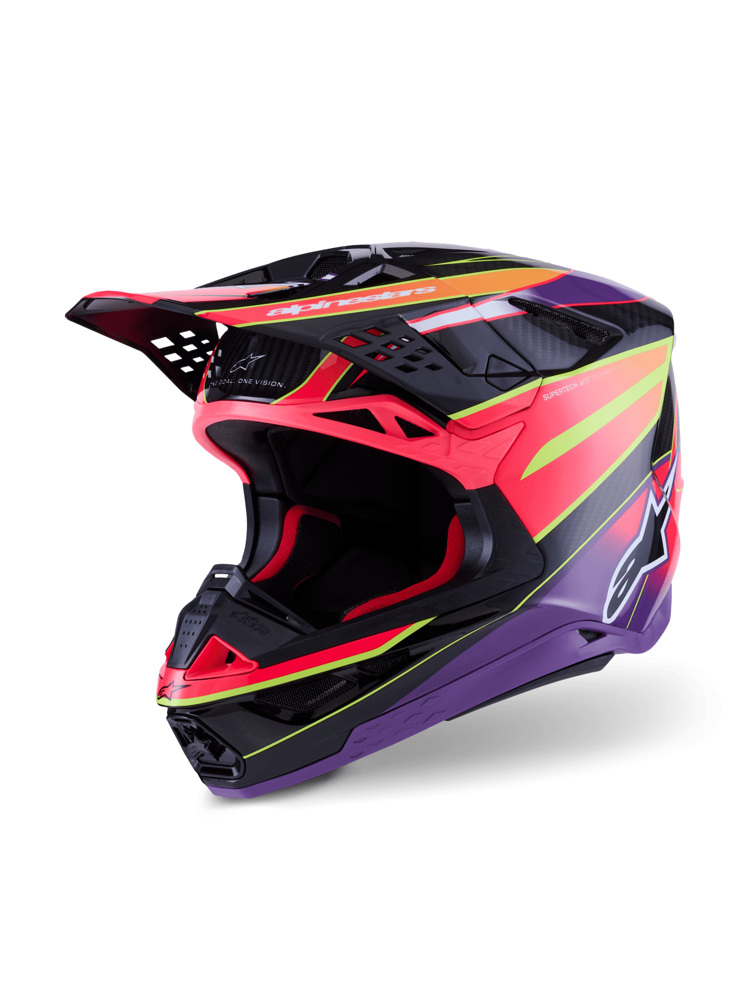 Alpinestars Supertech M10 Era Helm Carbon MIPS Pink Violet Fluo - MxProStoreParts