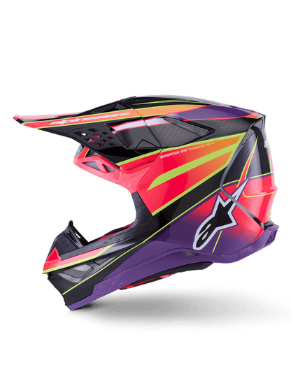 Alpinestars Supertech M10 Era Helm Carbon MIPS Pink Violet Fluo - MxProStoreParts