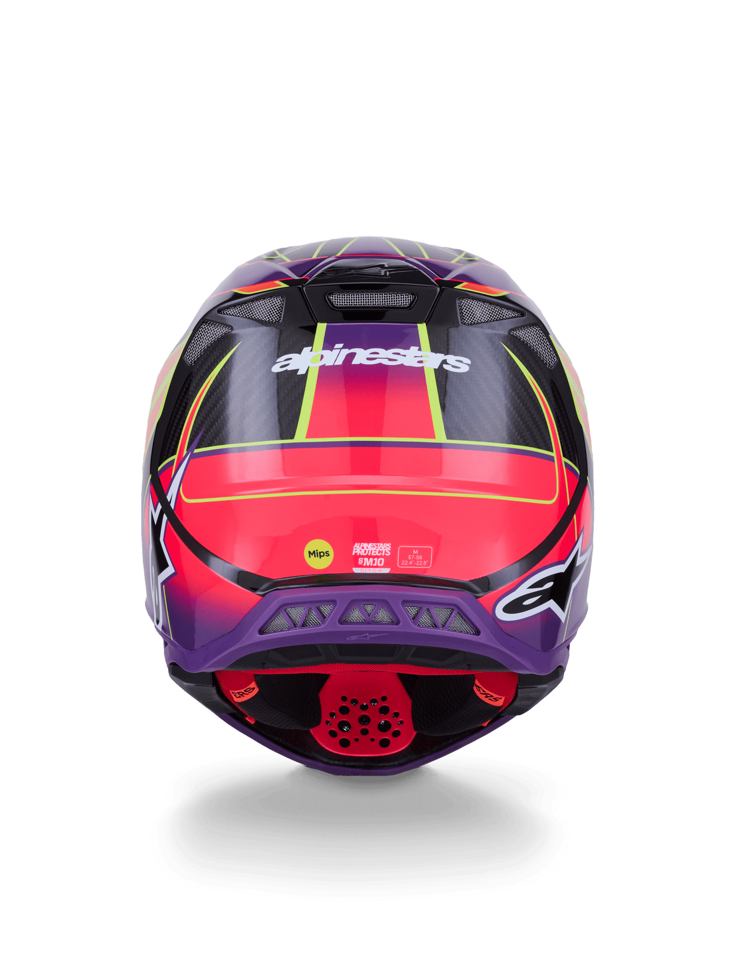 Alpinestars Supertech M10 Era Helm Carbon MIPS Pink Violet Fluo - MxProStoreParts