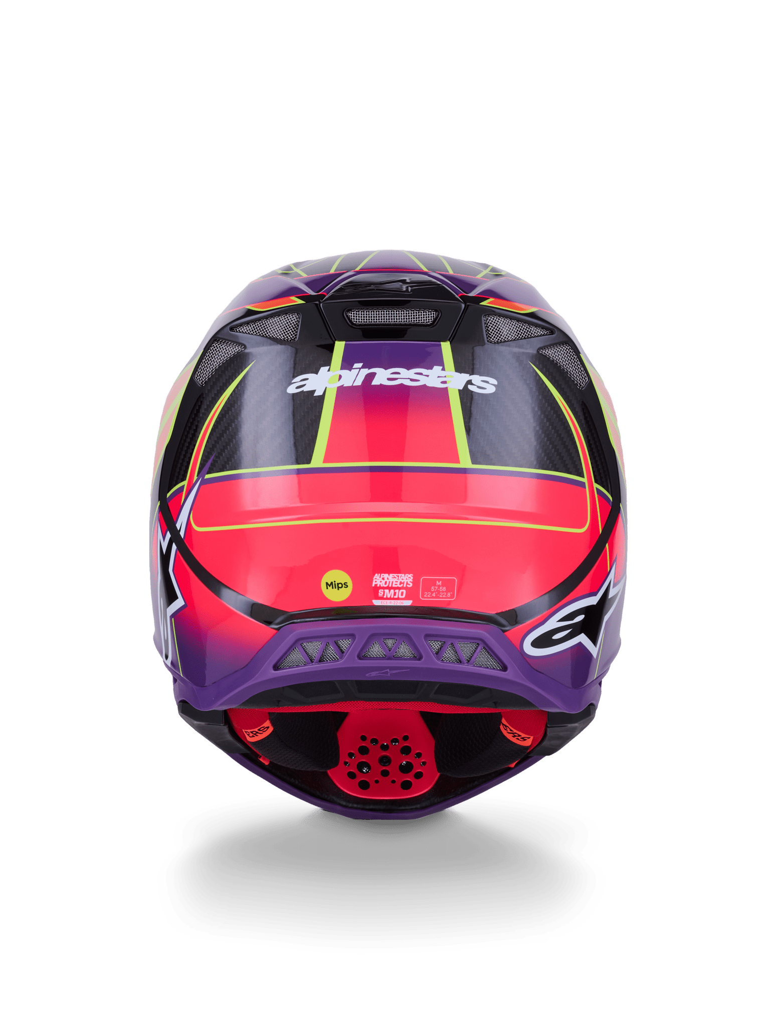 Alpinestars Supertech M10 Era Helm Carbon MIPS Pink Violet Fluo - MxProStoreParts