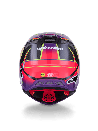 Alpinestars Supertech M10 Era Helm Carbon MIPS Pink Violet Fluo - MxProStoreParts