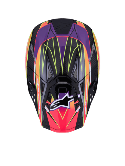 Alpinestars Supertech M10 Era Helm Carbon MIPS Pink Violet Fluo - MxProStoreParts