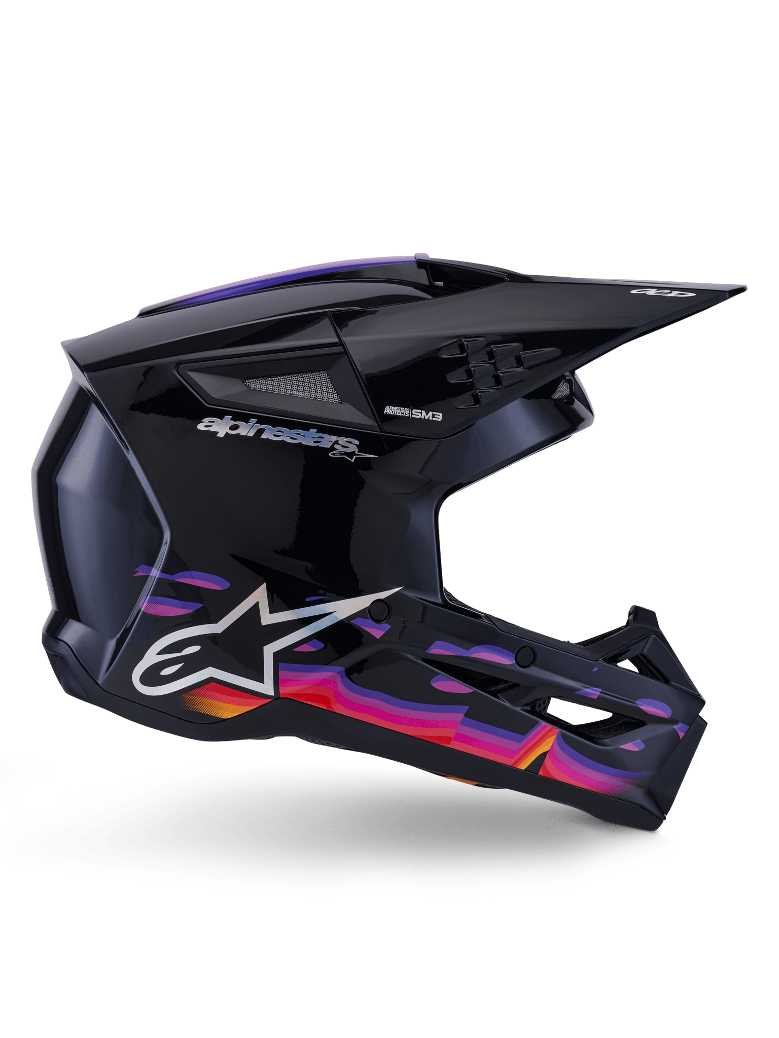 Alpinestars S - M3 Force OCD Helm ECE 22.06 Schwarz Glänzend - MxProStoreParts