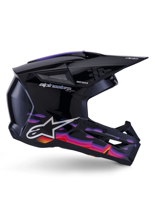 Alpinestars S - M3 Force OCD Helm ECE 22.06 Zwart Glanzend - MxProStoreParts