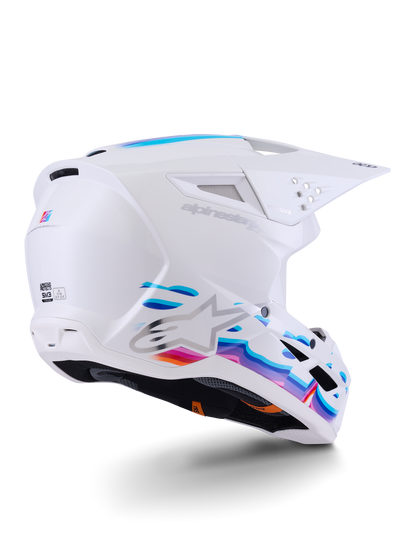 Alpinestars S-M3 Force OCD Helm Wit Glanzend