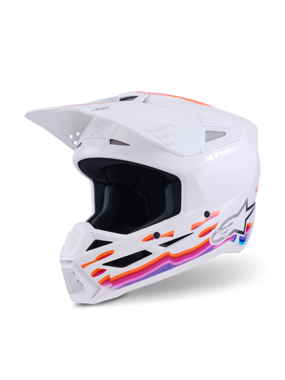 Alpinestars S-M3 Force OCD Helm Wit Glanzend