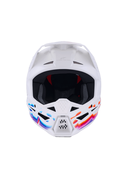 Alpinestars S-M3 Force OCD Helm Wit Glanzend