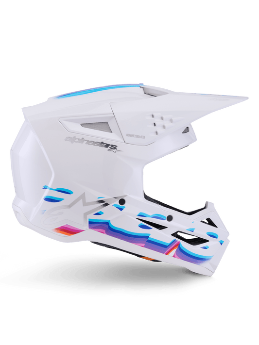 Alpinestars S M3 Force OCD Helm Wit Glanzend Offroad Bescherming ECE 22 06 - MxProStoreParts