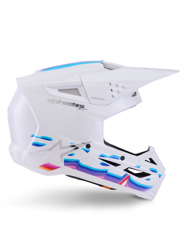 Alpinestars S-M3 Force OCD Helm Wit Glanzend
