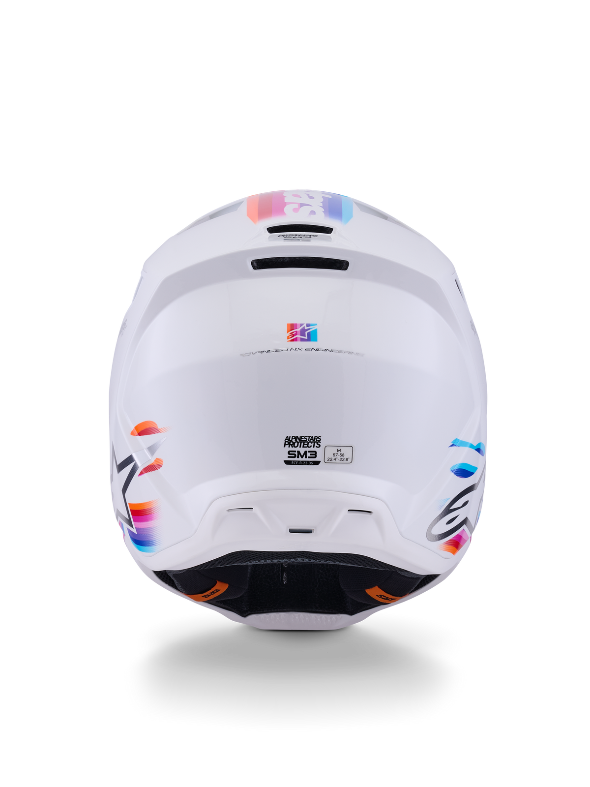 Alpinestars S-M3 Force OCD Helm Wit Glanzend