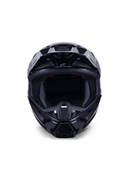 Alpinestars S‑M7 Solid Helm ECE 22.06 Zwart Glanzend - MxProStoreParts