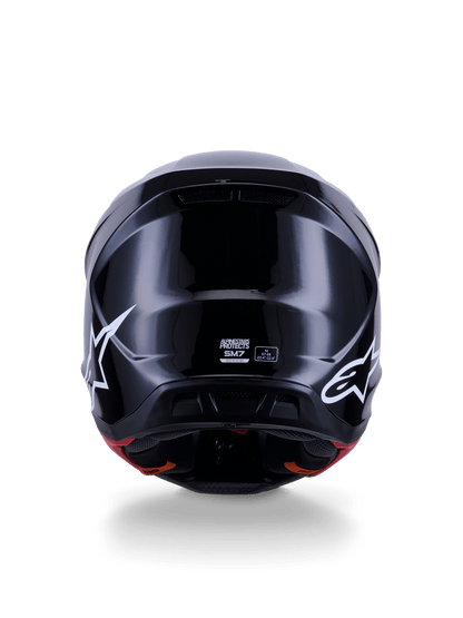 Alpinestars S‑M7 Solid Helm ECE 22.06 Zwart Glanzend - MxProStoreParts