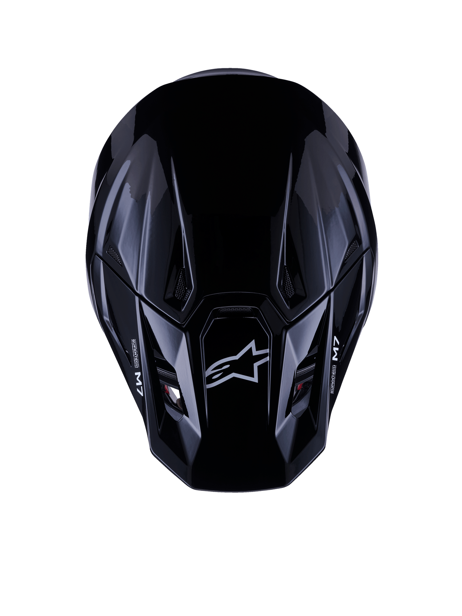 Alpinestars S‑M7 Solid Helm ECE 22.06 Zwart Glanzend - MxProStoreParts