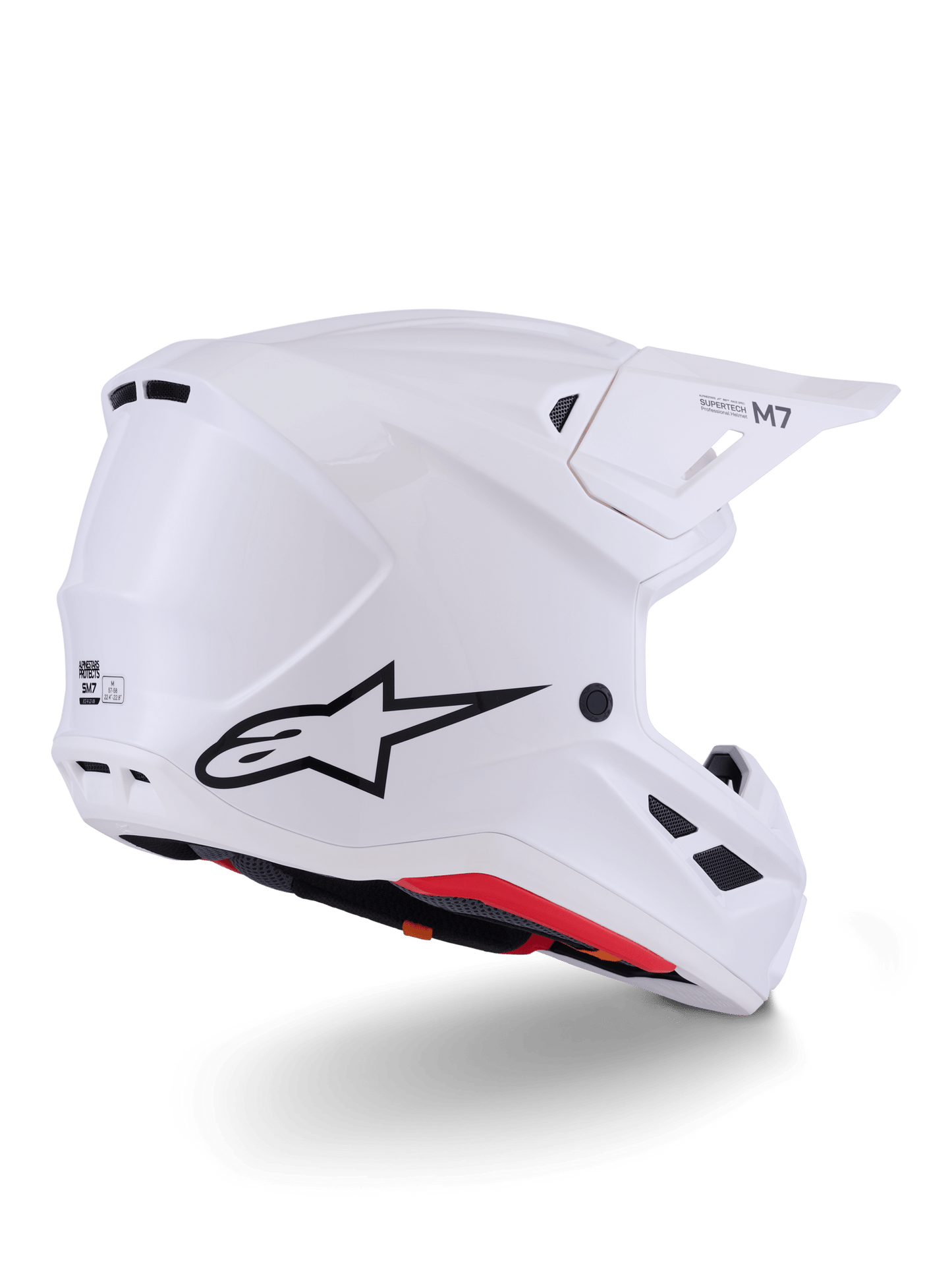 Alpinestars S - M7 Solid Helmet Off‑Road White Glossy ECE 22.06 - MxProStoreParts