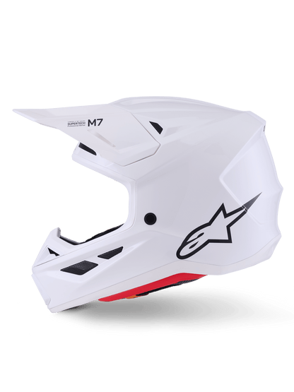 Alpinestars S - M7 Solid Helmet Off‑Road White Glossy ECE 22.06 - MxProStoreParts