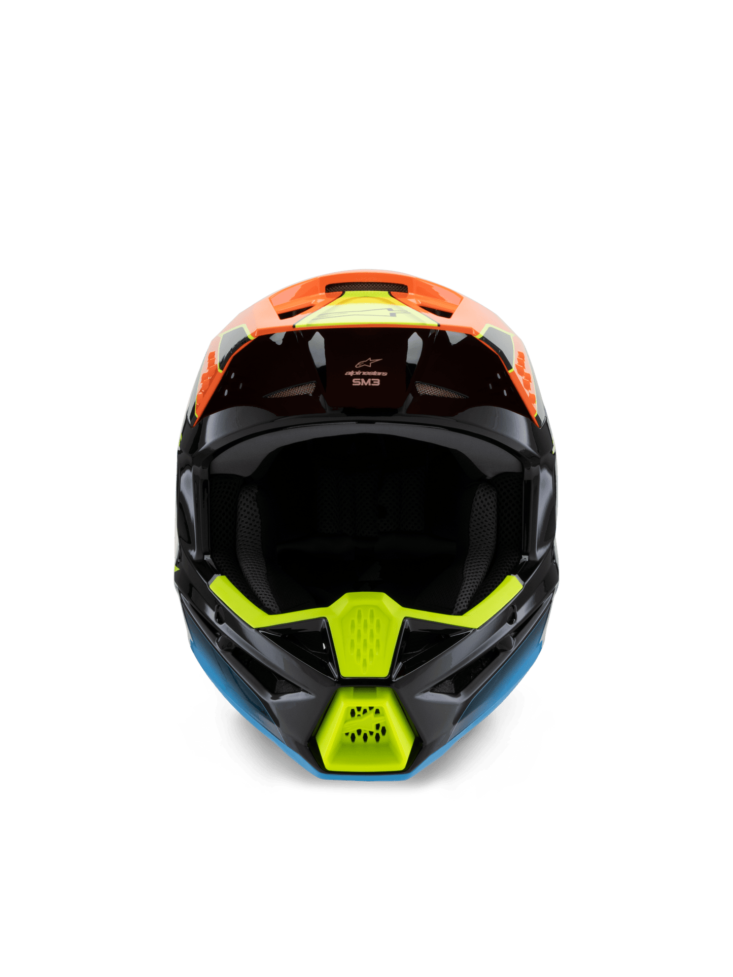 Alpinestars S - M3 Jugend Fray Helm Offroad Schwarz Orange Gelb - MxProStoreParts