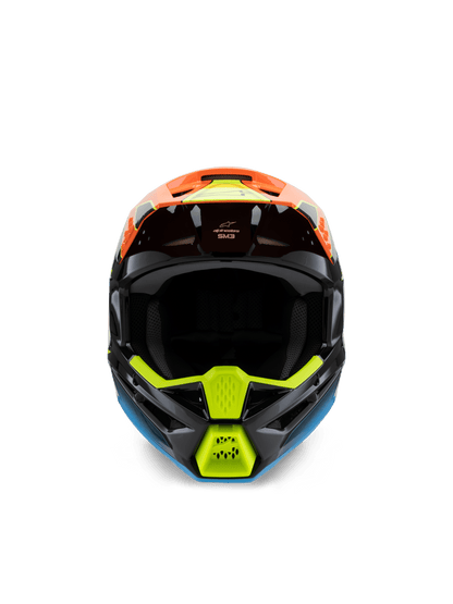 Alpinestars S - M3 Jugend Fray Helm Offroad Schwarz Orange Gelb - MxProStoreParts