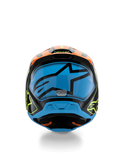 Alpinestars S - M3 Jugendlicher Fray Offroad-Helm Schwarz Orange Gelb - MxProStoreParts