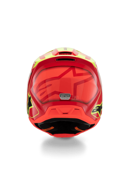 Alpinestars S - M3 Jugend Fray Helm ECE 22.06 Rot Gelb Schwarz - MxProStoreParts