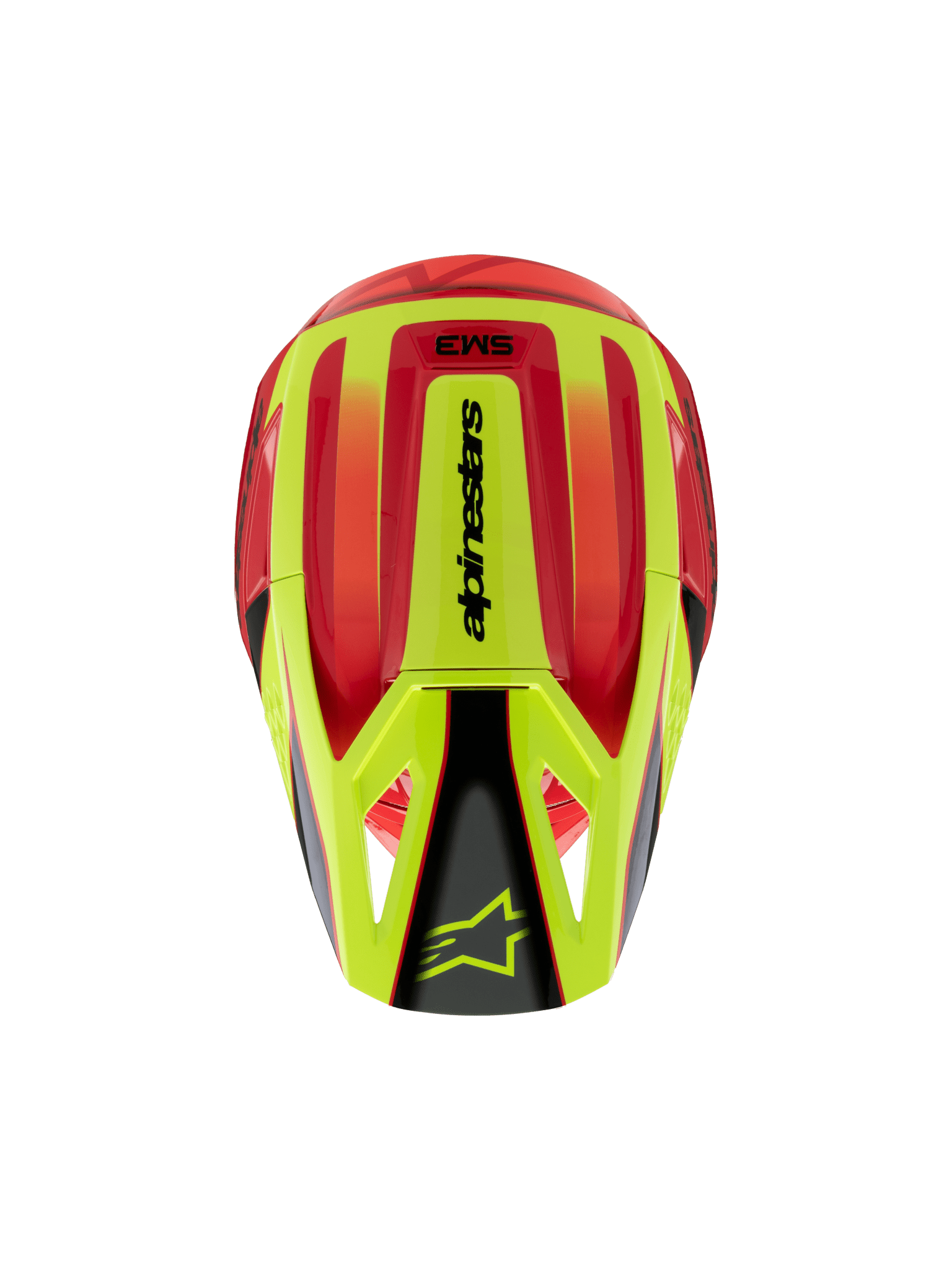 Alpinestars S - M3 Jugend Fray Helm ECE 22.06 Rot Gelb Schwarz - MxProStoreParts