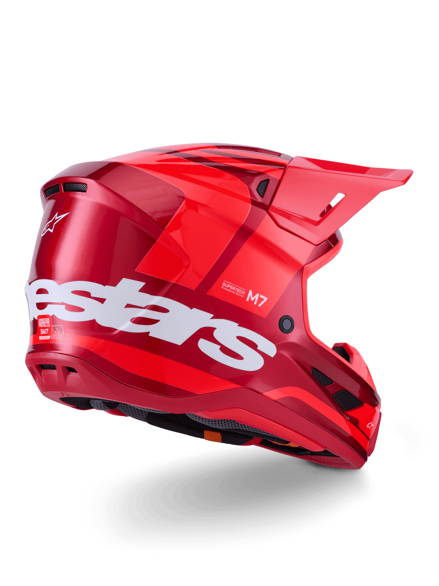 Alpinestars S - M7 Core Off-Road Helm ECE 22.06 Glänzend Rot - MxProStoreParts