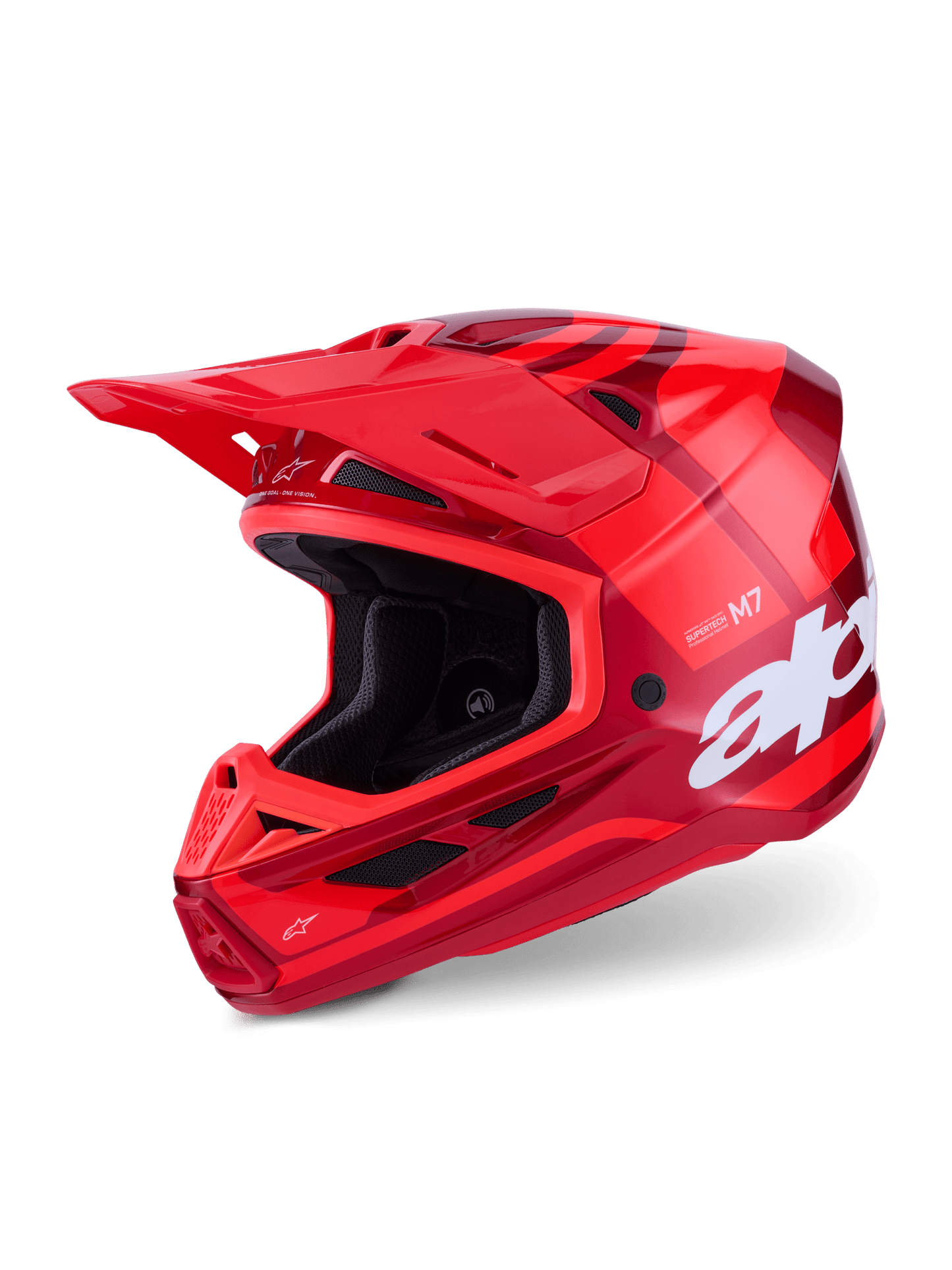 Alpinestars S - M7 Core Offroad-Helm ECE 22.06 Glänzend Rot - MxProStoreParts
