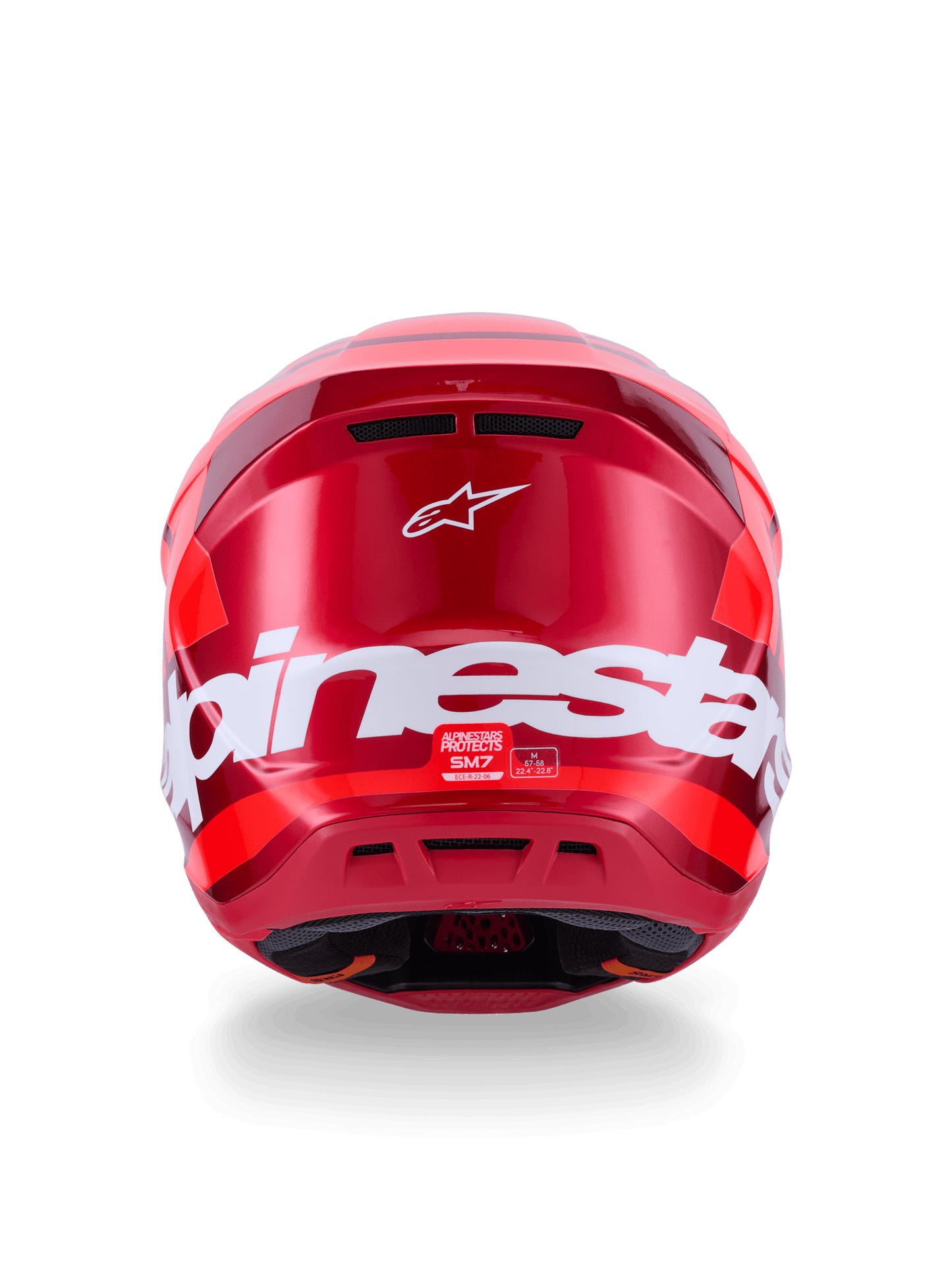 Alpinestars S - M7 Core Offroad-Helm ECE 22.06 Glänzend Rot - MxProStoreParts
