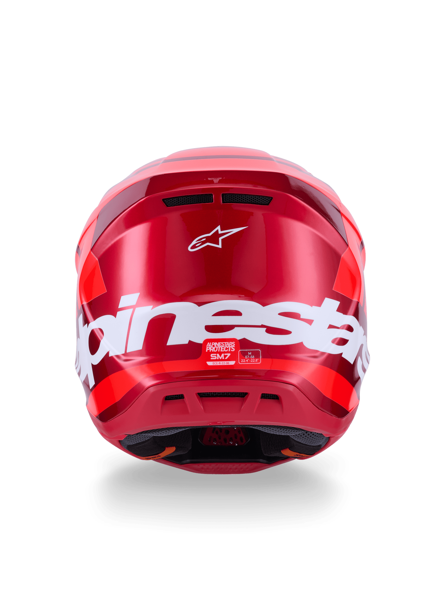 Alpinestars S - M7 Core Offroad-Helm ECE 22.06 Glänzend Rot - MxProStoreParts