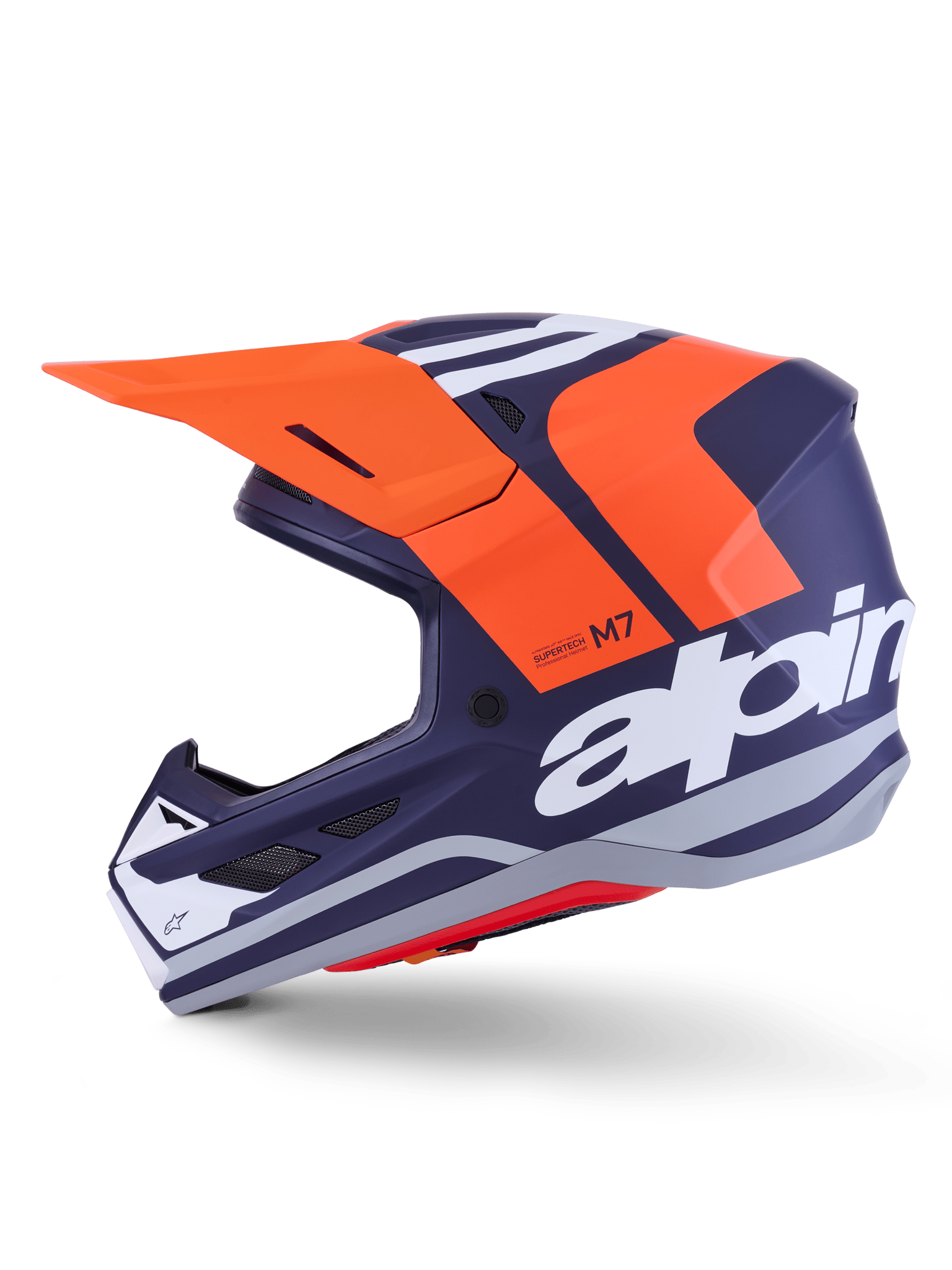 Alpinestars S - M7 Core Helm ECE 22.06 Orange Blau Matt - MxProStoreParts