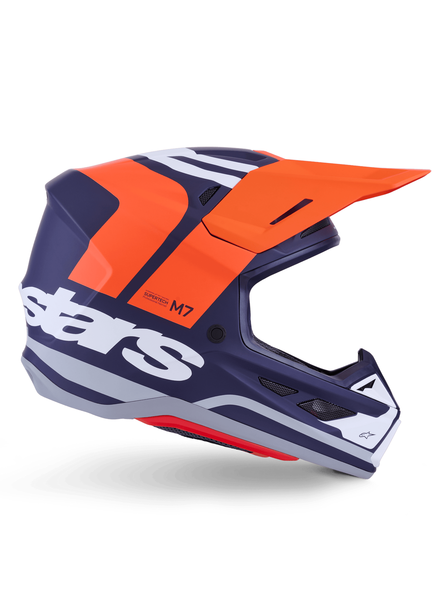 Alpinestars S-M7 Core Helm ECE 22.06 Orange Blau Matt – MxProStoreParts