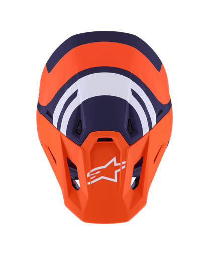 Alpinestars S-M7 Core Helm ECE 22.06 Orange Blau Matt - MxProStoreParts