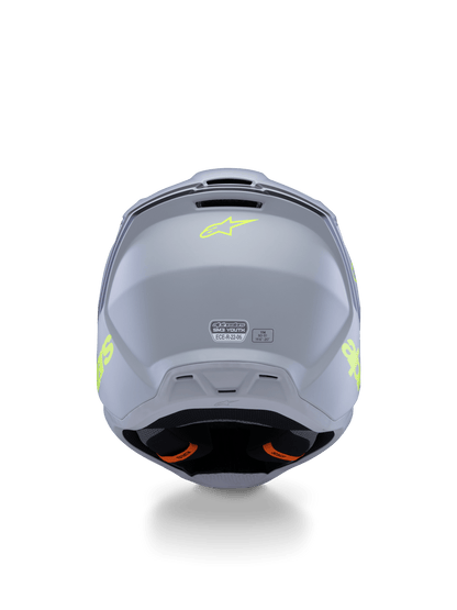 Alpinestars S - M3 Jugendhelm Radium Grau Schwarz Gelb Fluoro Matt - MxProStoreParts