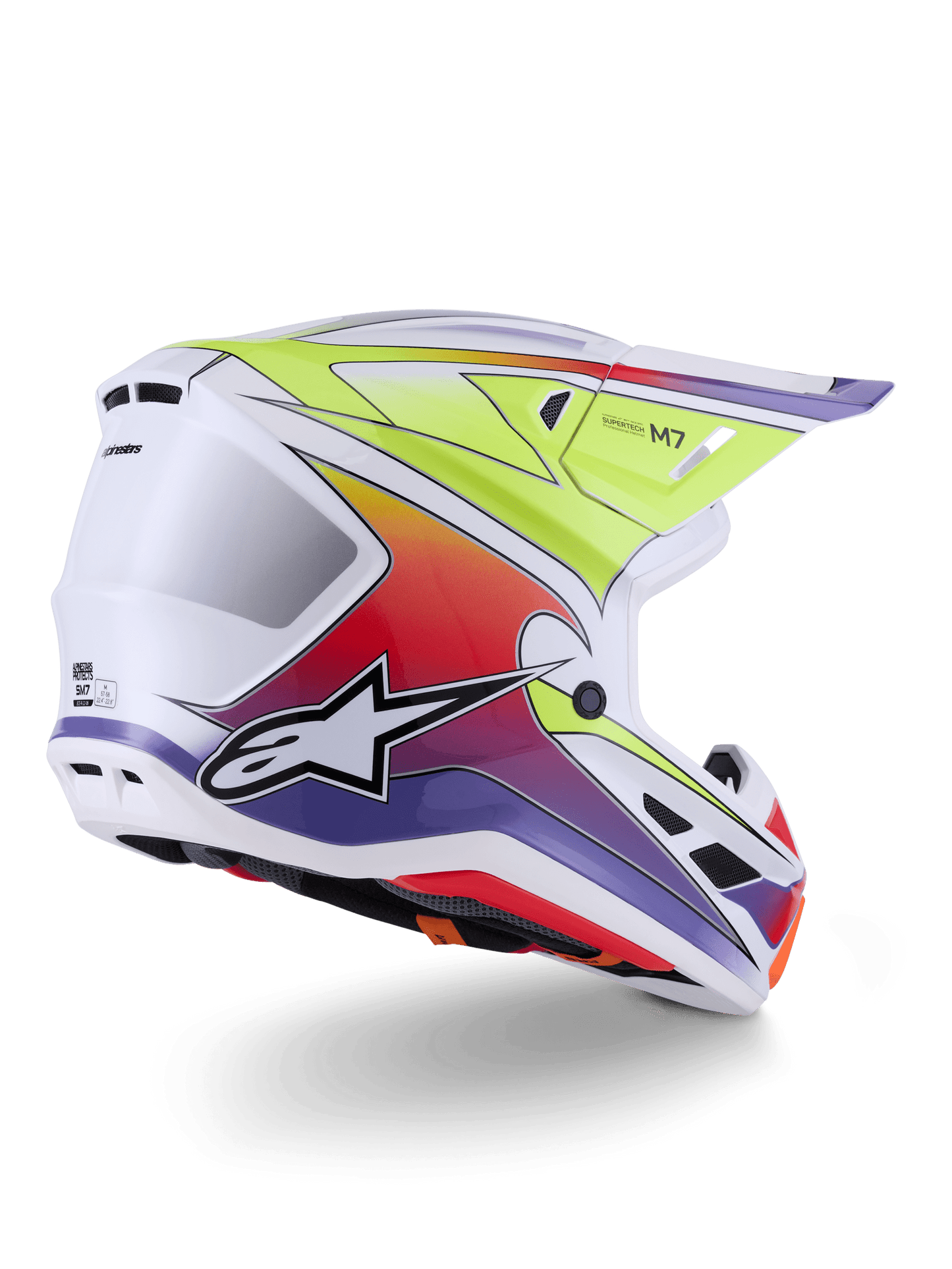 Alpinestars S - M7 Fuse Motocross Helm ECE 22.06 Glänzend - MxProStoreParts