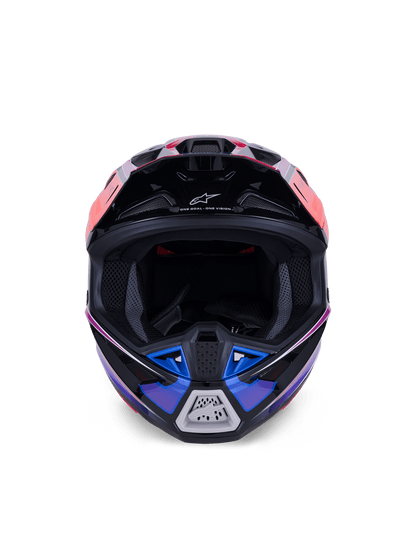 Alpinestars S-M7 Fuse Helm ECE22.06 Blau, Lila, Rosa - MxProStoreParts