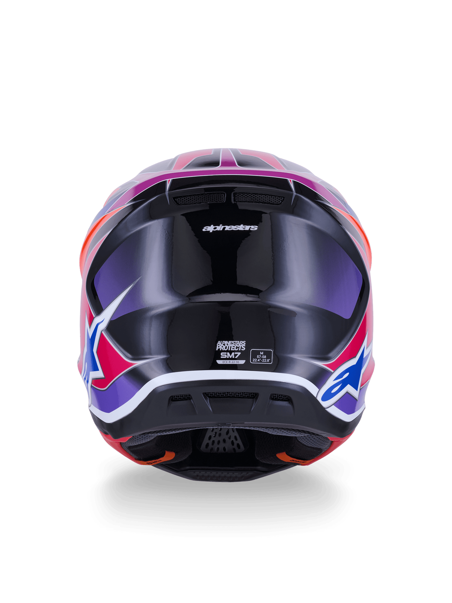 Alpinestars S-M7 Fuse Helm ECE22.06 Blau, Lila, Rosa - MxProStoreParts