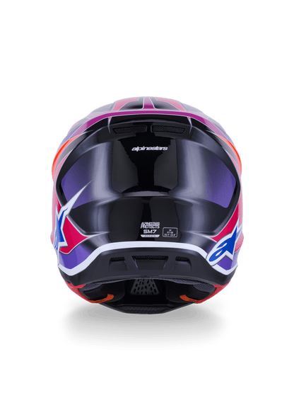 Alpinestars S-M7 Fuse Helm ECE22.06 Blau, Lila, Rosa - MxProStoreParts