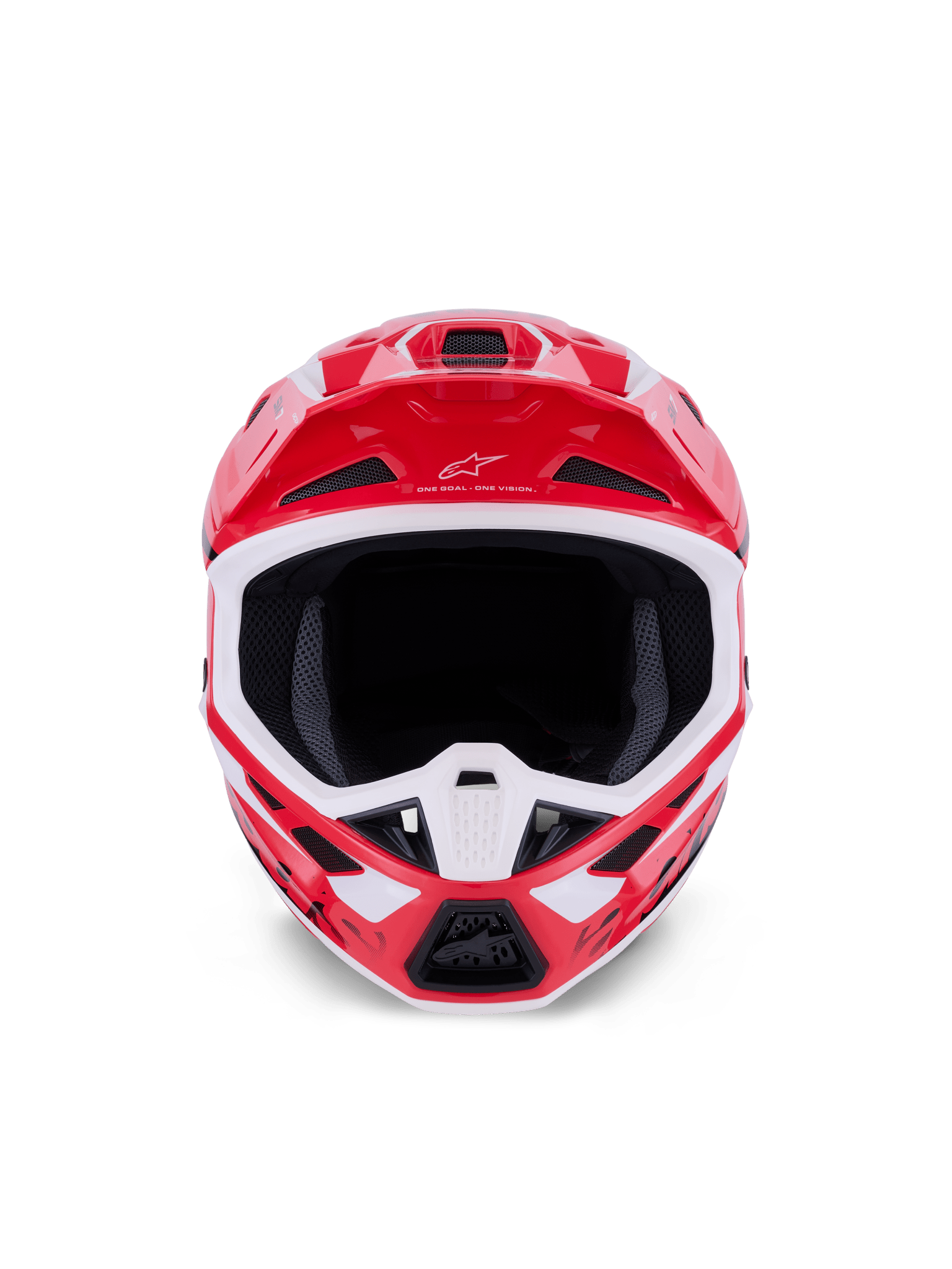 Alpinestars S-M7 Deed Vollgesichtshelm ECE 22.06 Rot-Schwarz-Weiß Glänzend - MxProStoreParts