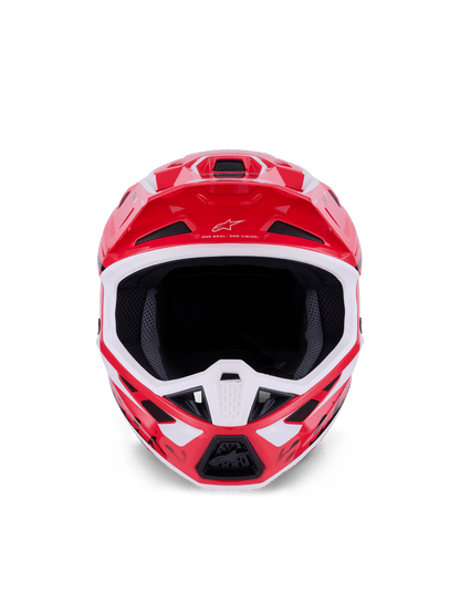 Alpinestars S-M7 Deed Vollgesichtshelm ECE 22.06 Rot-Schwarz-Weiß Glänzend - MxProStoreParts