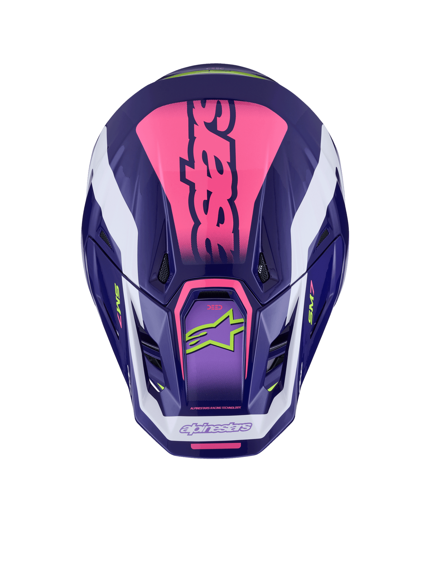 Alpinestars S - M7 Deed Helm Purple Pink Glossy ECE 22.06 - MxProStoreParts