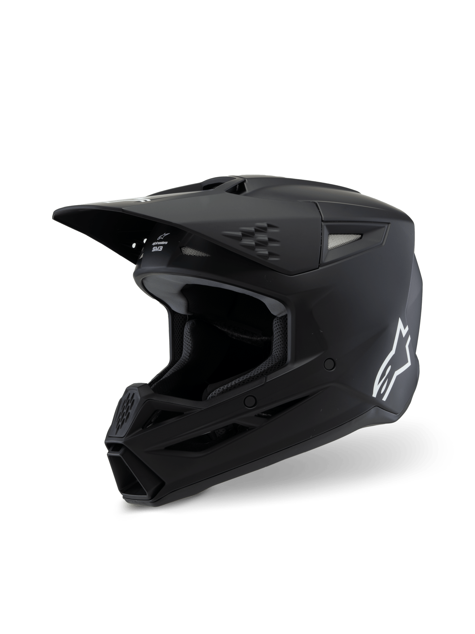 Alpinestars S-M3 Jugendhelm Schwarz Matt - MxProStoreParts