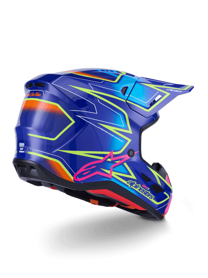 Alpinestars S - M7 Cast Helm fluo glänzend mit aerodynamischem Design - MxProStoreParts
