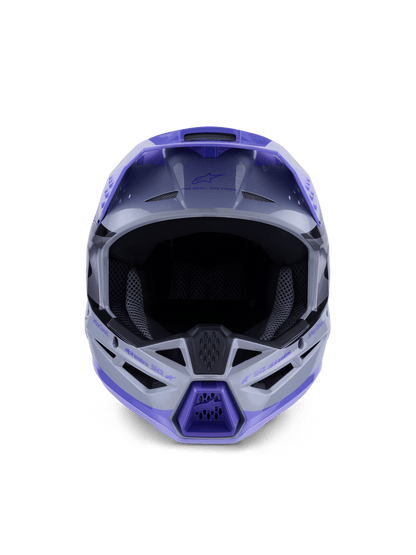 Alpinestars S-M3 Jettson Helm ECE 22.06 Grau Lila Schwarz - MxProStoreParts
