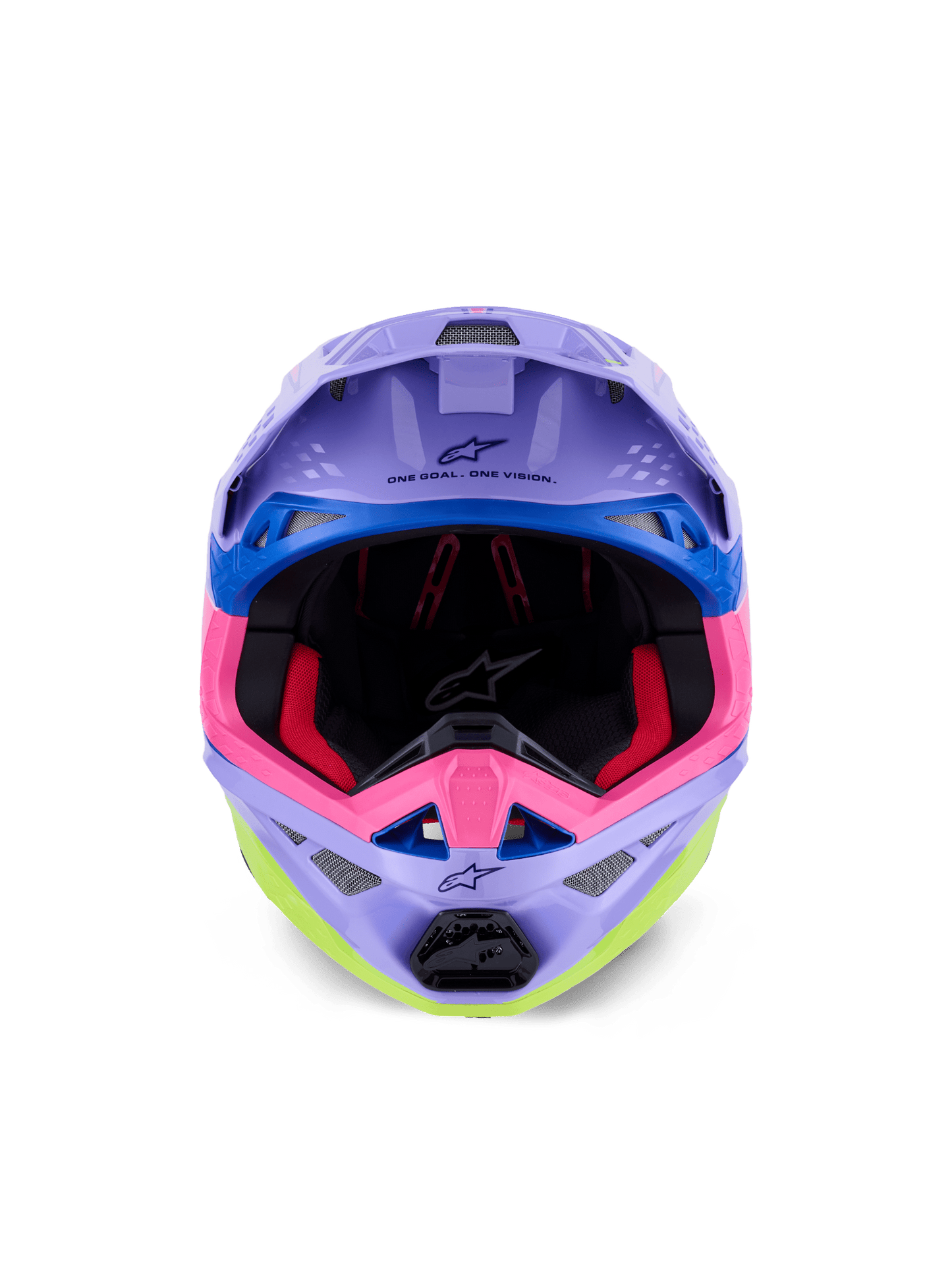 Alpinestars Supertech M10 Jett Lawrence Helm aerodynamisch lila-rosa-gelb - MxProStoreParts