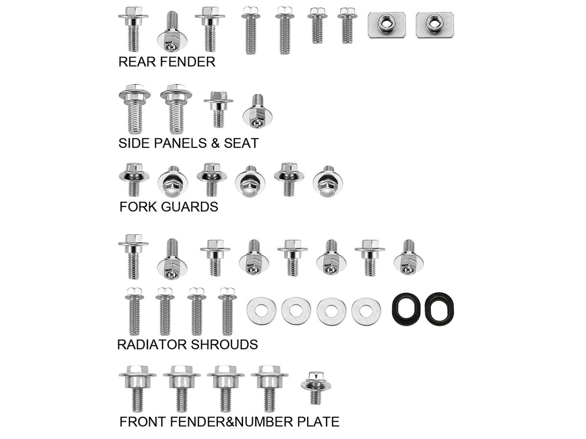 Sixty5 Body Panel Hardware Pack Kawasaki – MX-12158
