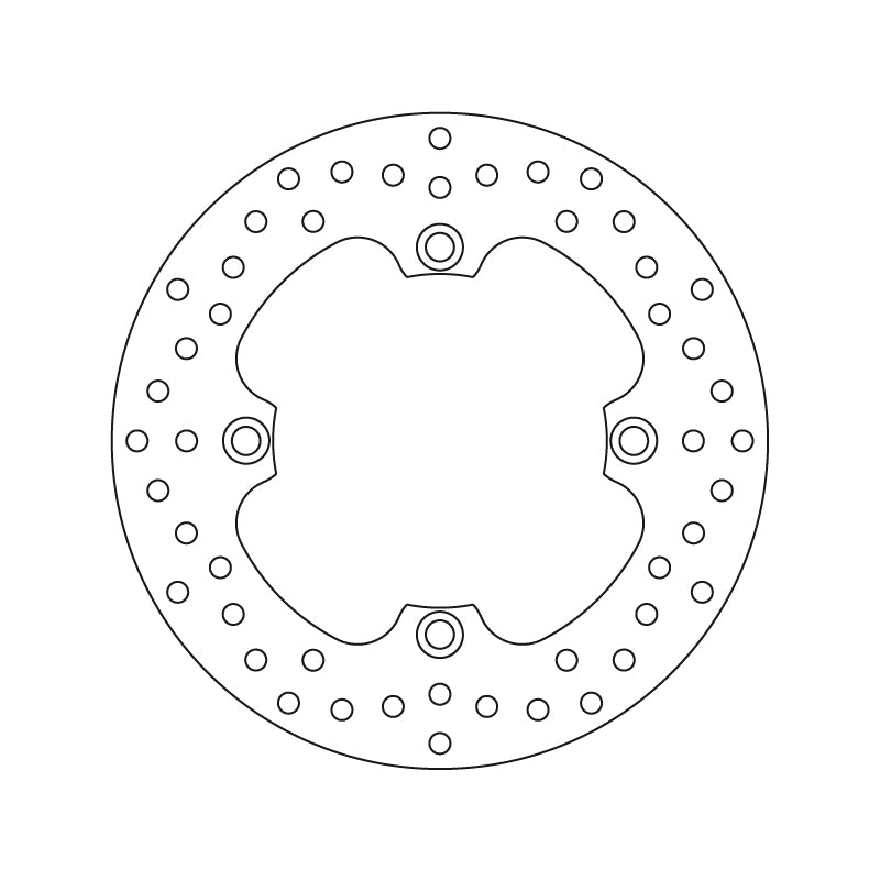 Technische illustratie: Brembo Serie Oro brakedisc – 68B40754; uitvoering volgens artikelgegevens